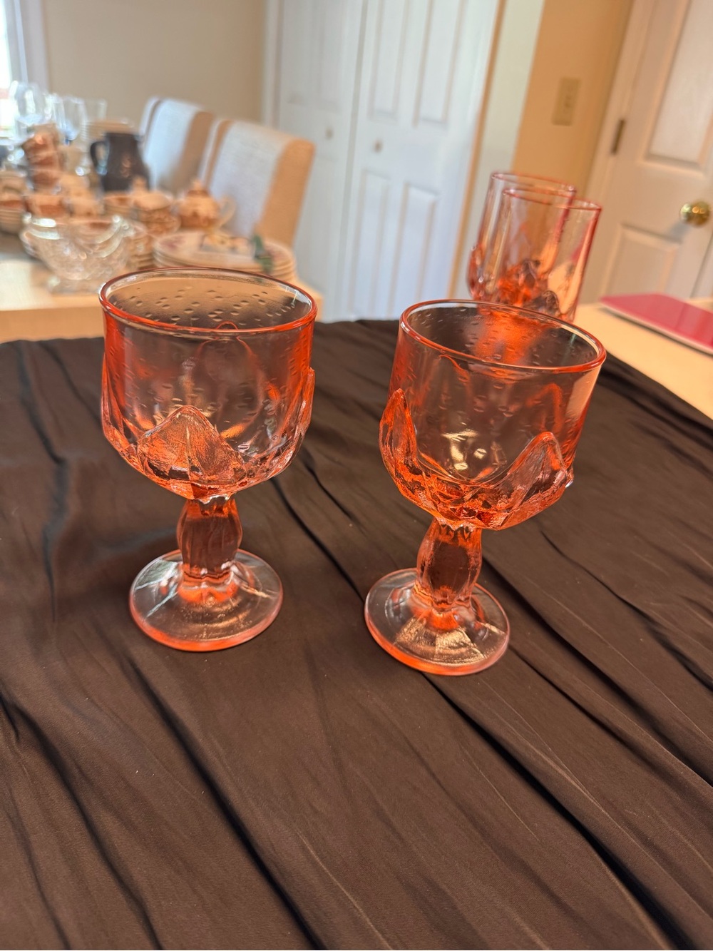 Set of 4 Tiffin Franciscan Goblets